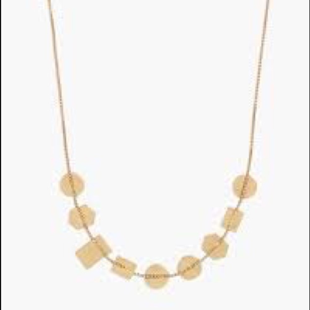 Madewell brass geometric necklace